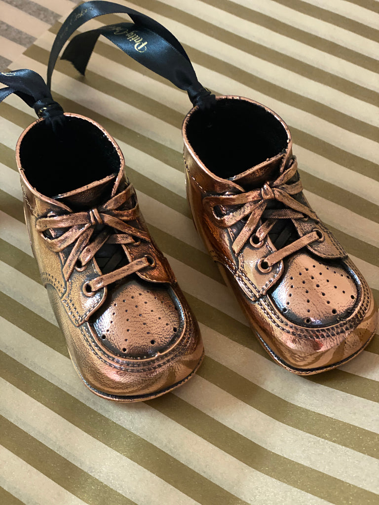 Bronzed Baby Shoe Ornament – Patty-Cakes International