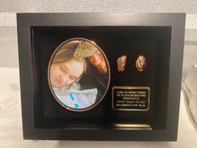 8 x 10” SOLID WOOD SHADOWBOX -2 X-Small pieces w/ Photo Oval