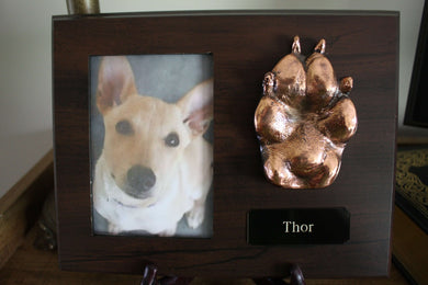 BRONZED PET PAW PLAQUE