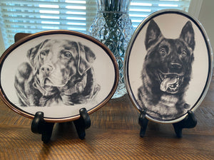 Gifts for pet lovers, oil dry brushed pet painting keepsake