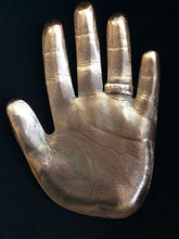 Teen or adult hand impression keepsake plaque